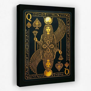 Queen Of Spades Egyptian Card - Thedopeart