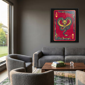 Samurai Ace Hearts Card - Thedopeart