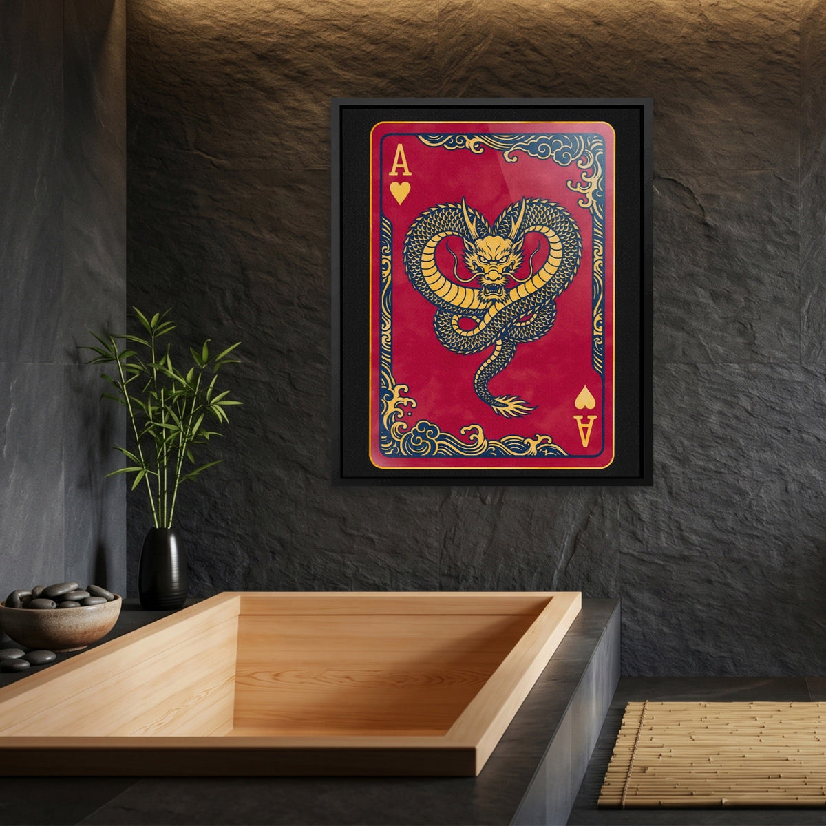 Samurai Ace Hearts Card - Thedopeart