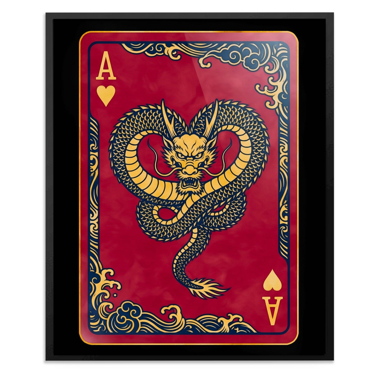 Samurai Ace Hearts Card - Thedopeart