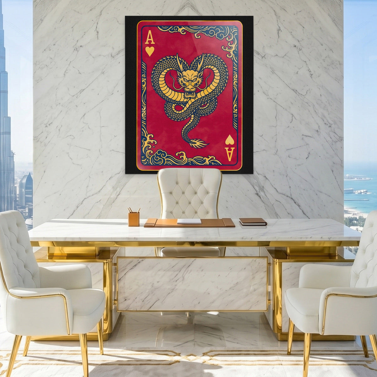 Samurai Ace Hearts Card