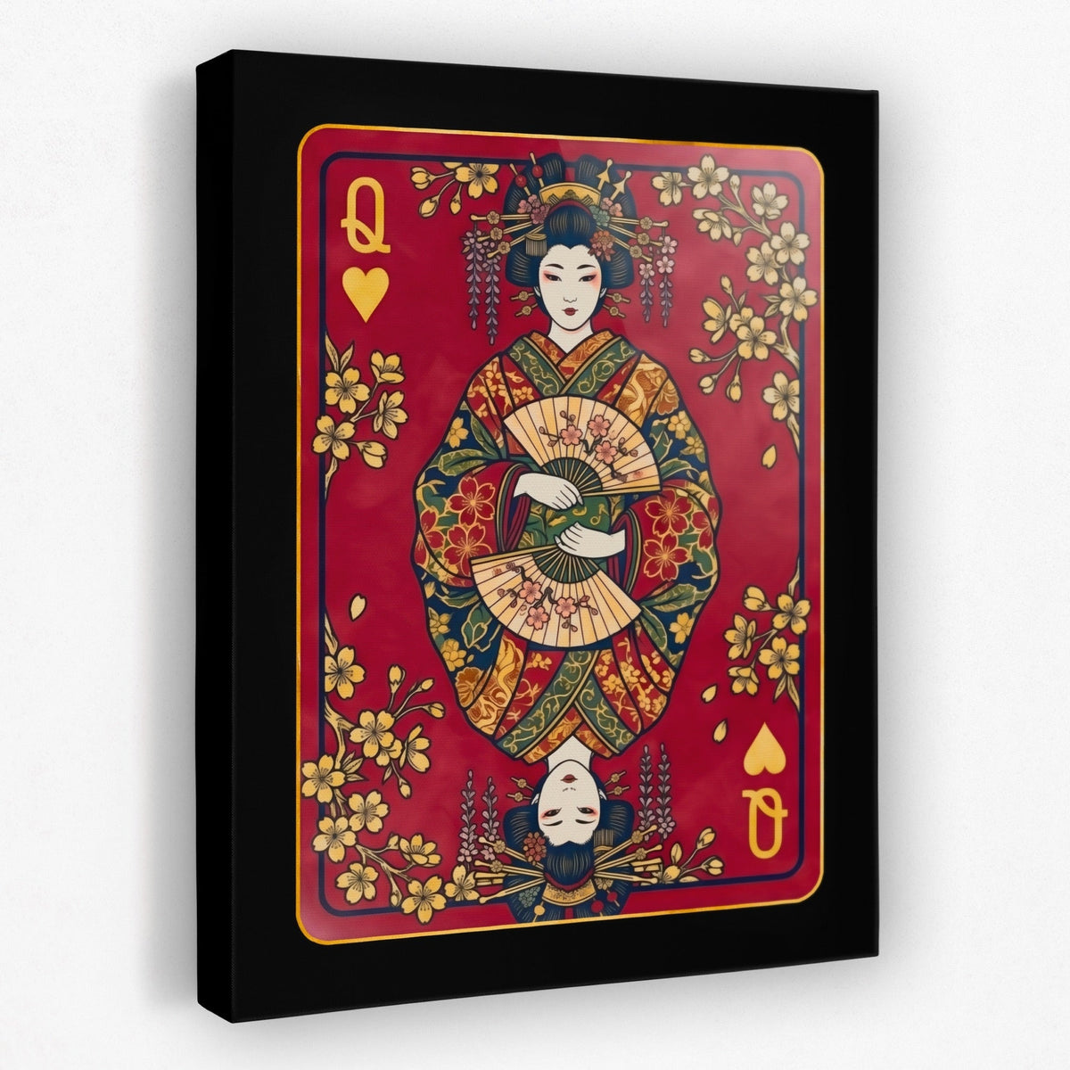 Samurai Queen Hearts Card - Thedopeart