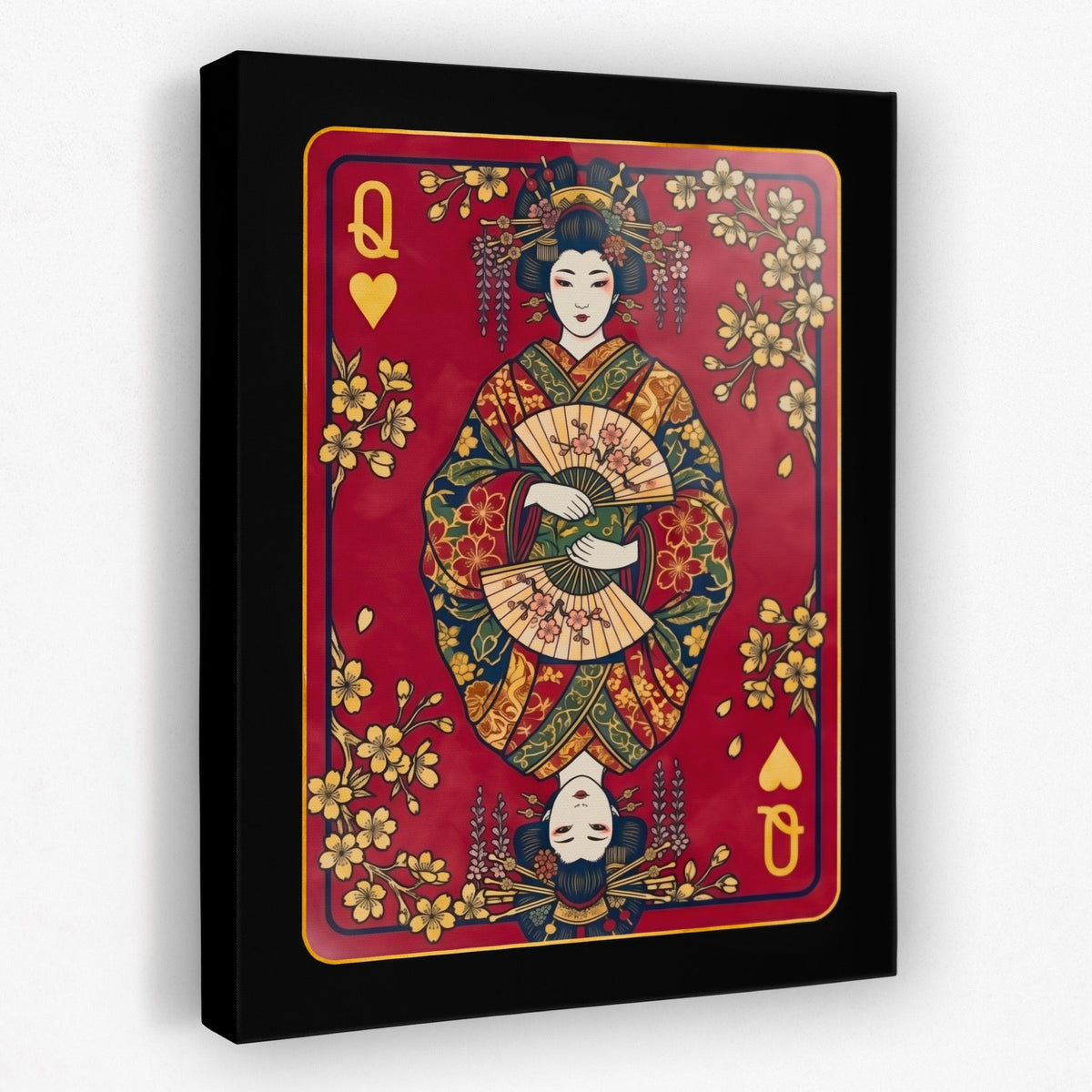 Samurai Queen Hearts Card