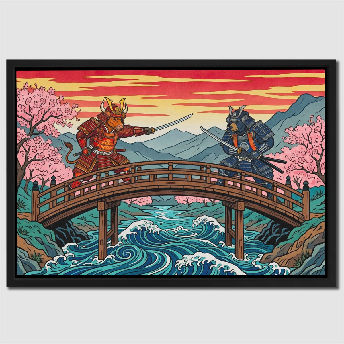 Samurais Great Wave - Thedopeart
