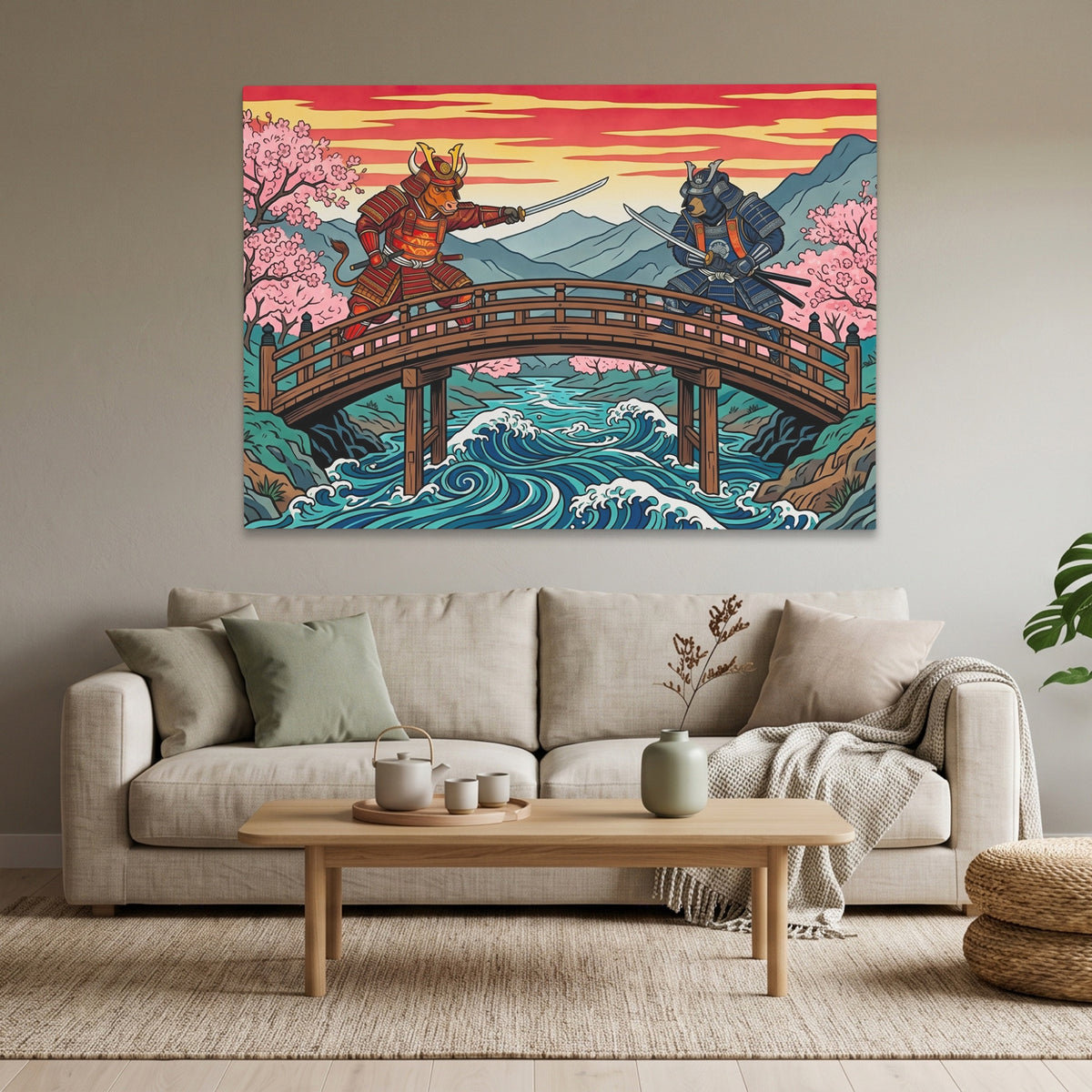 Samurais Great Wave - Thedopeart
