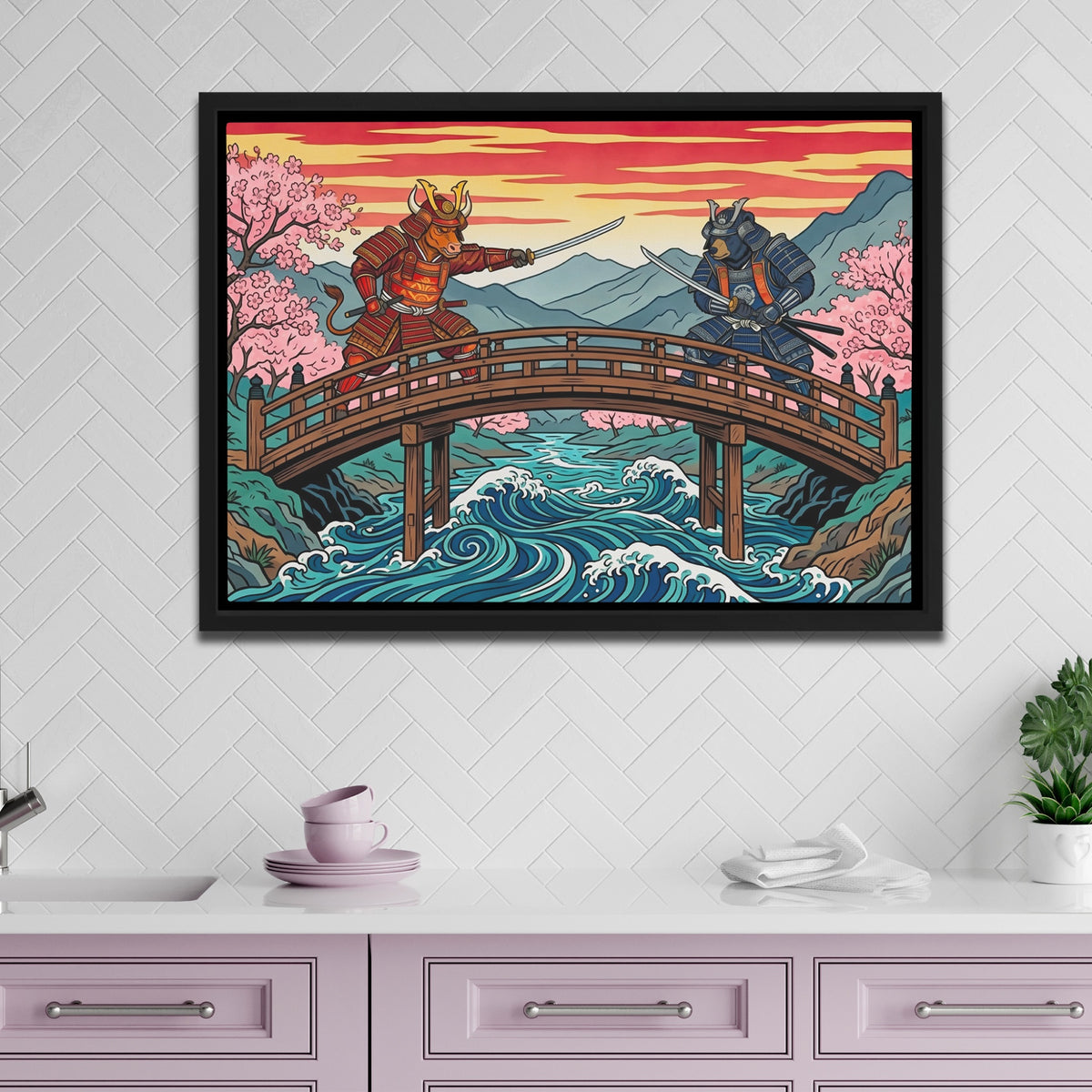 Samurais Great Wave - Thedopeart