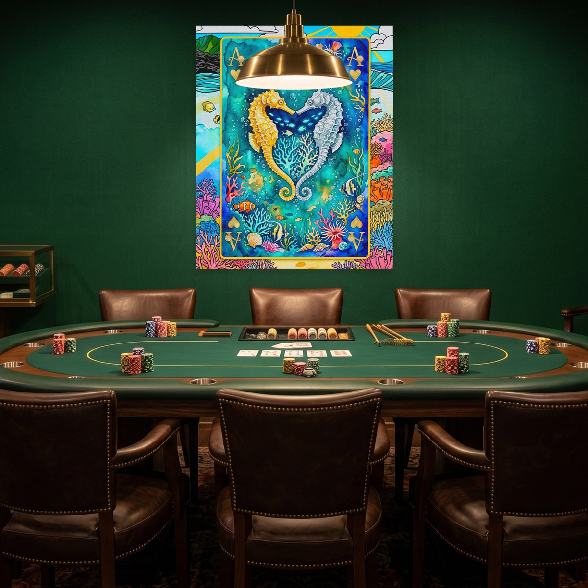 Sea Creature Ace of Hearts Card