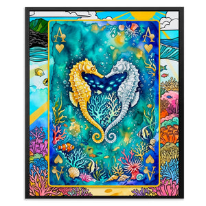 Sea Creature Ace of Hearts Card