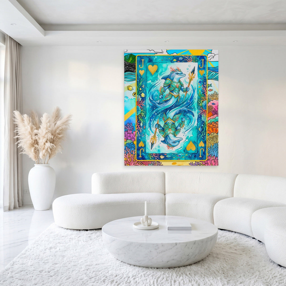 Sea Creature Jack of Hearts Card - Thedopeart