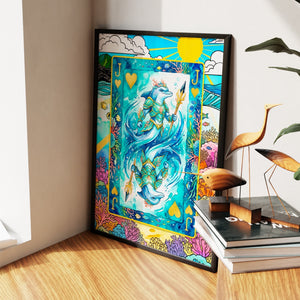 Sea Creature Jack of Hearts Card - Thedopeart