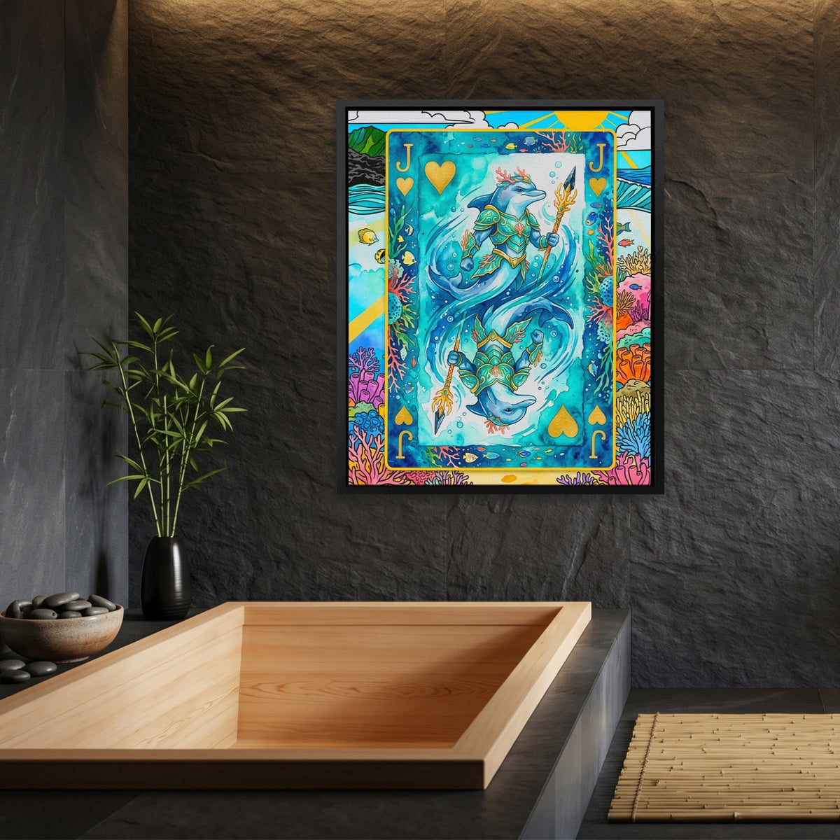 Sea Creature Jack of Hearts Card - Thedopeart