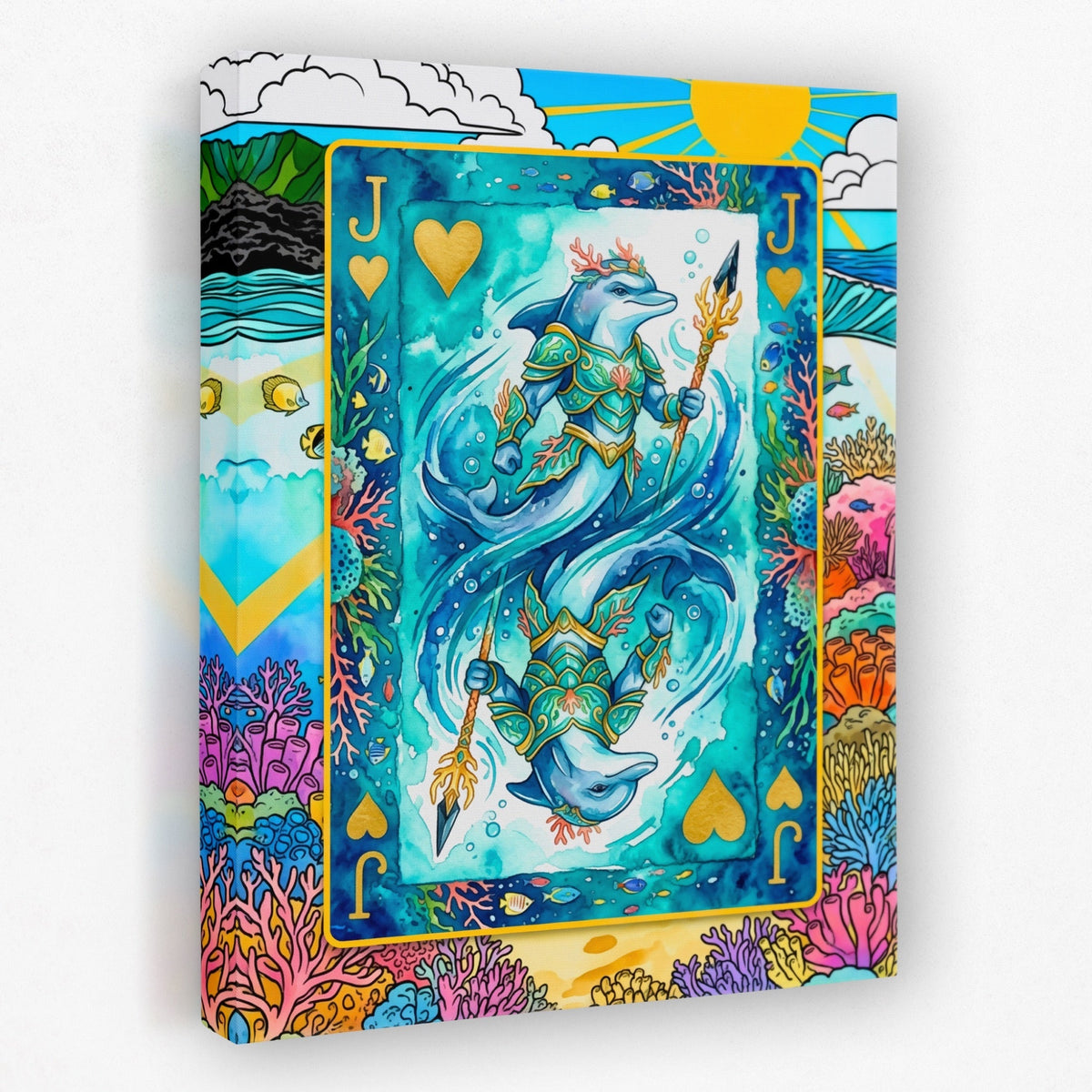 Sea Creature Jack of Hearts Card