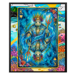 Sea Creature King of Hearts Card - Thedopeart