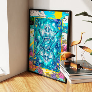 Sea Creature Queen of Hearts Card - Thedopeart