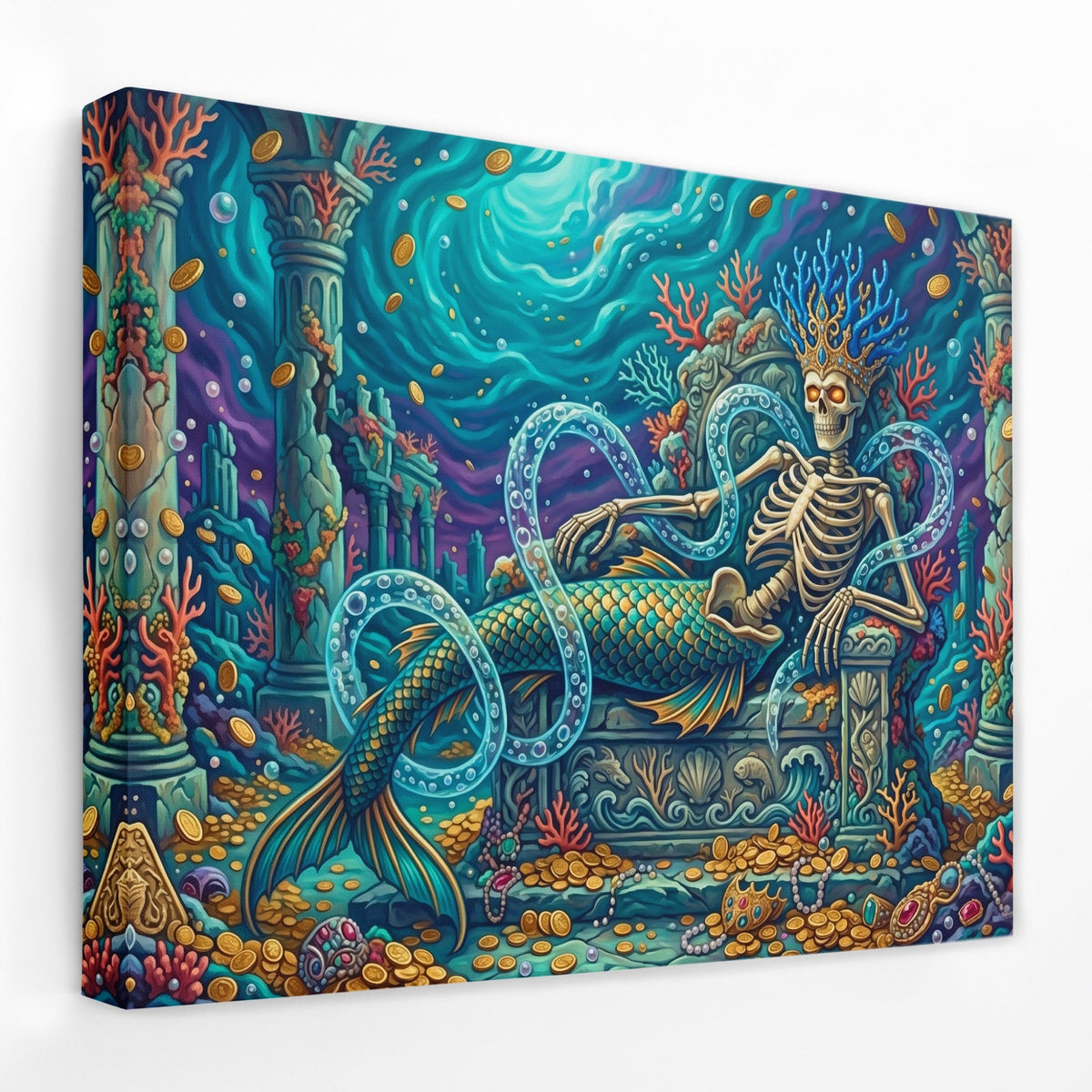 Skeletal Mermaid Throne