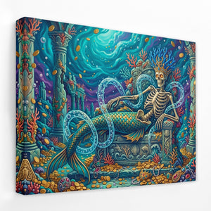 Skeletal Mermaid Throne
