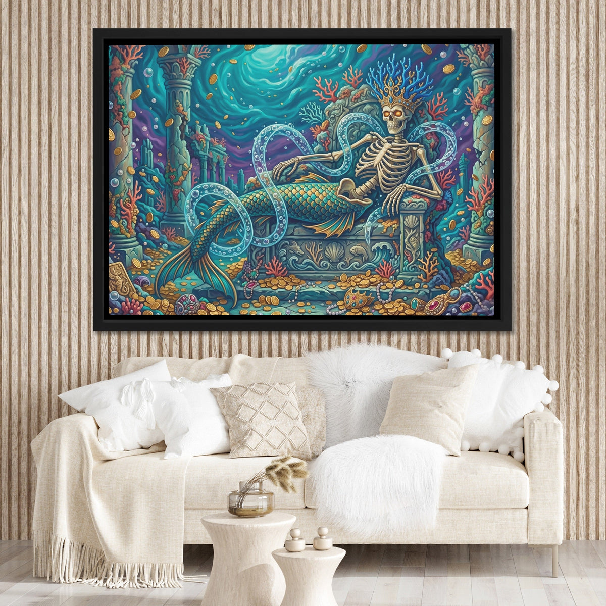 Skeletal Mermaid Throne