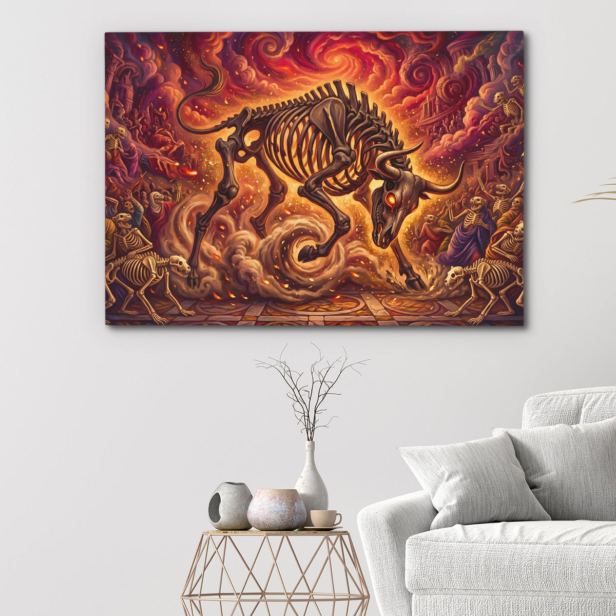 Skeleton Bull Inferno