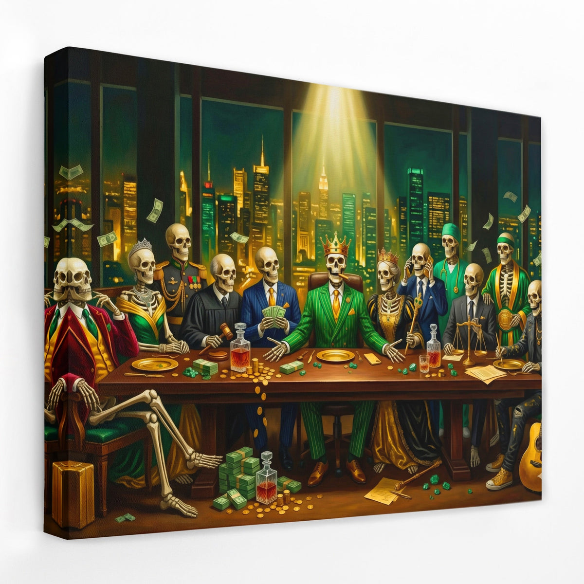 Skull Last Supper - Thedopeart