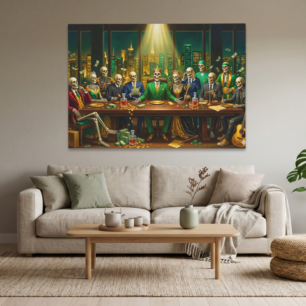 Skull Last Supper - Thedopeart