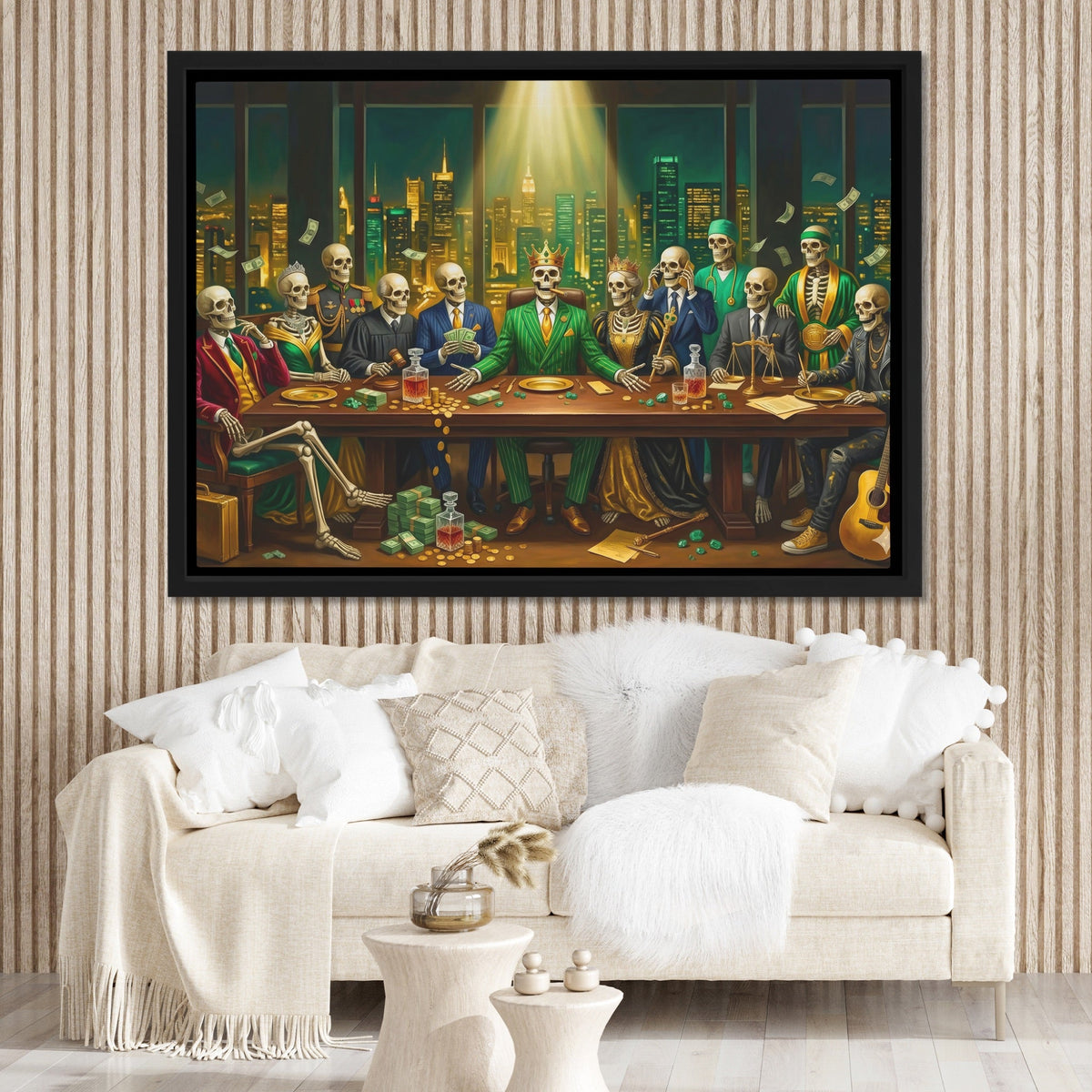 Skull Last Supper - Thedopeart