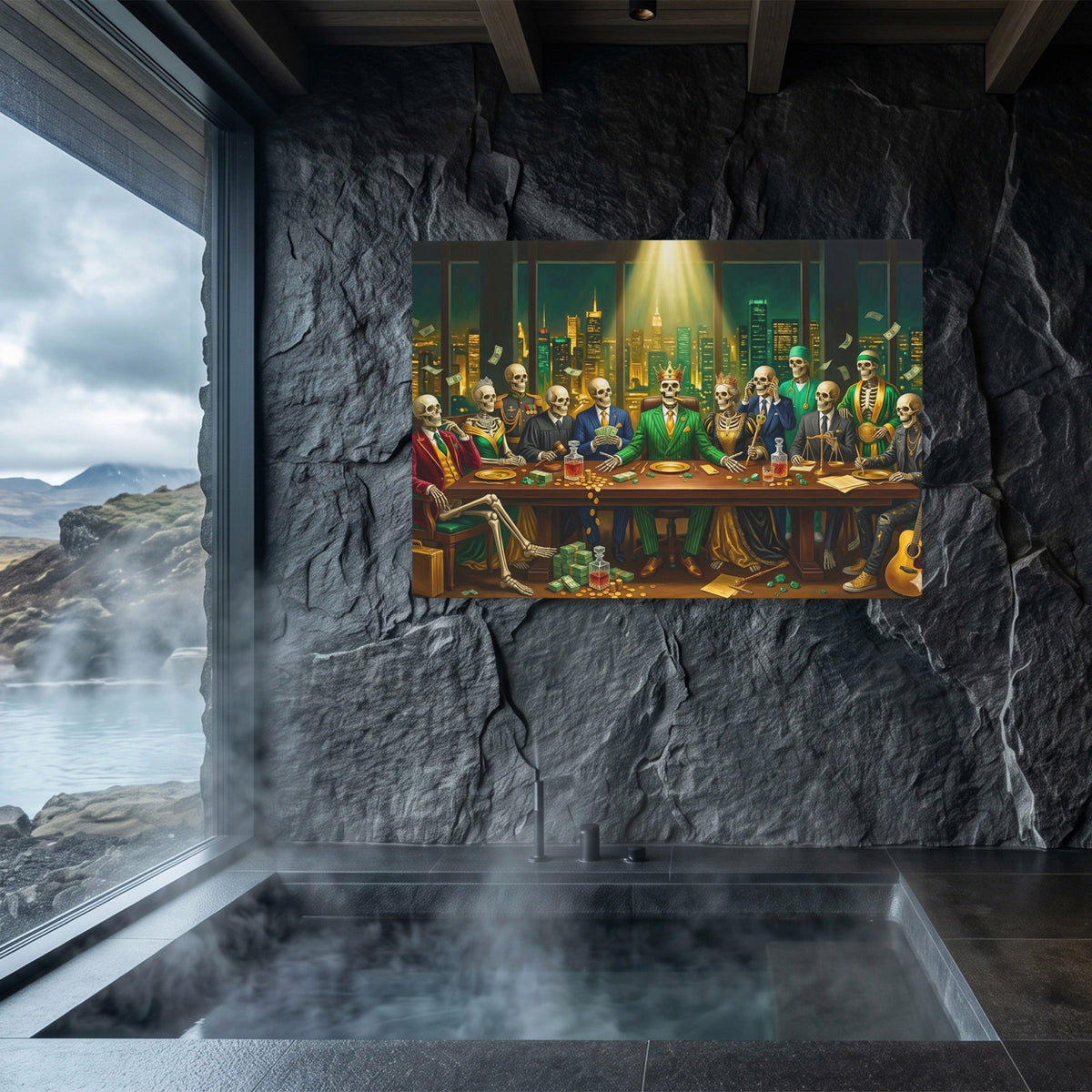 Skull Last Supper - Thedopeart