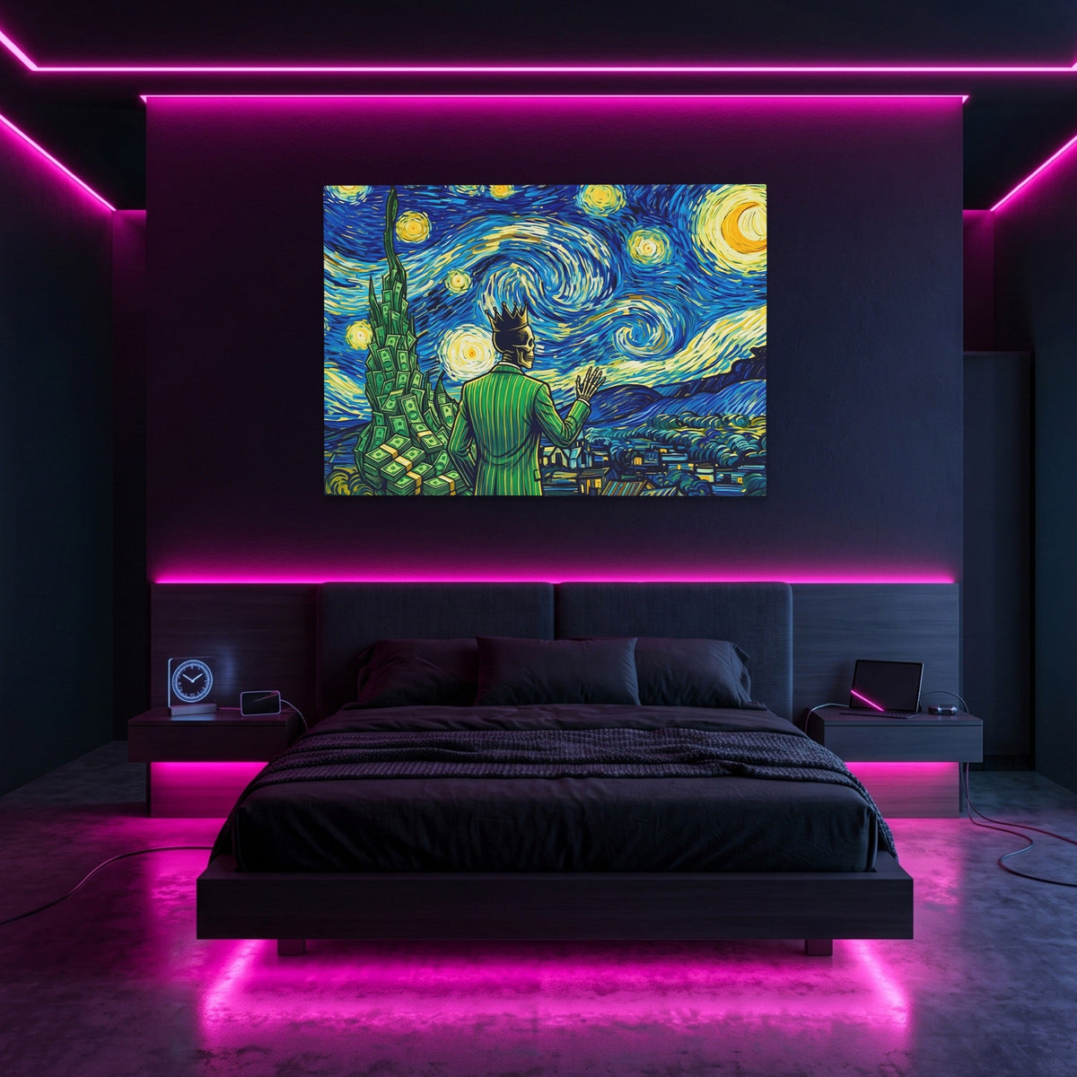 Skull Swirling Cosmos - Thedopeart