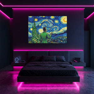 Skull Swirling Cosmos - Thedopeart