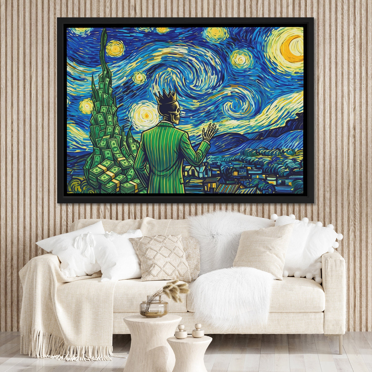 Skull Swirling Cosmos - Thedopeart