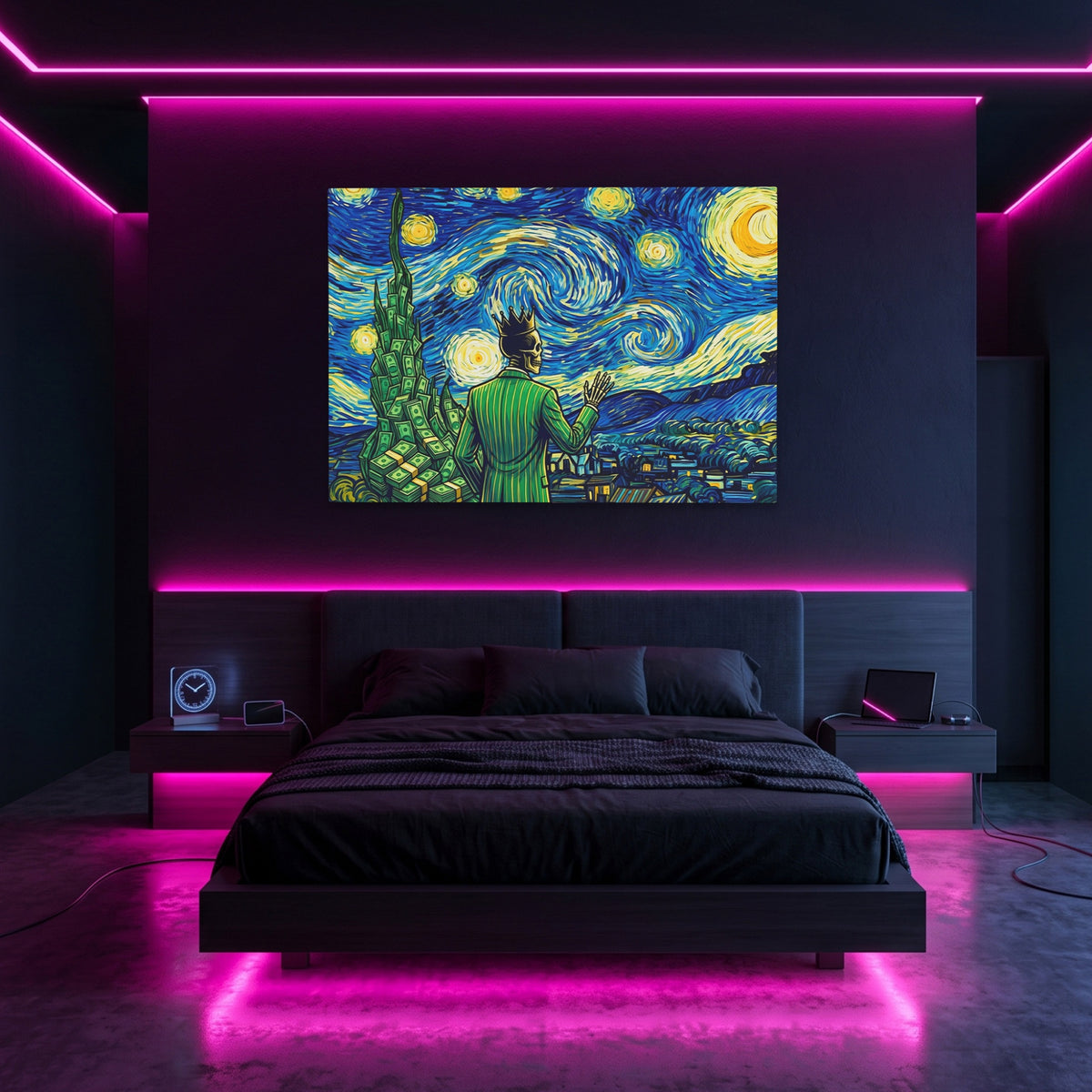 Skull Swirling Cosmos - Thedopeart
