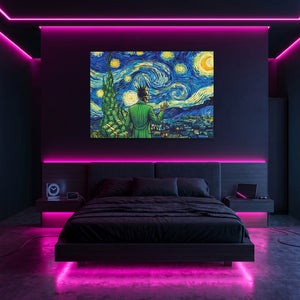 Skull Swirling Cosmos - Thedopeart