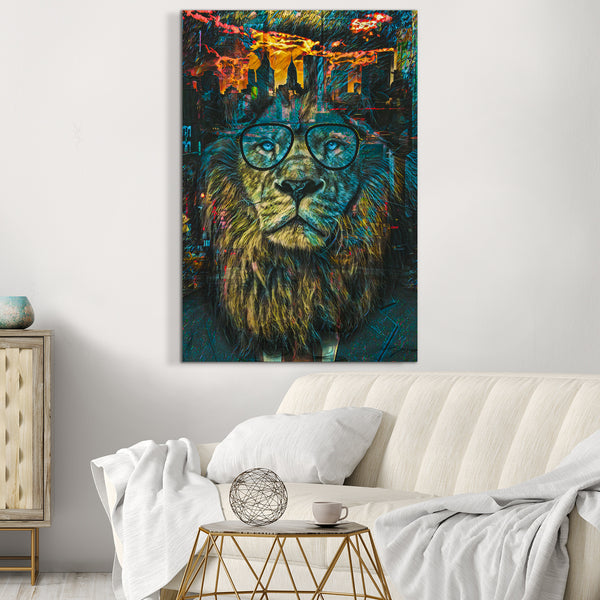 NYC Business Lion Acrylic Print - Thedopeart