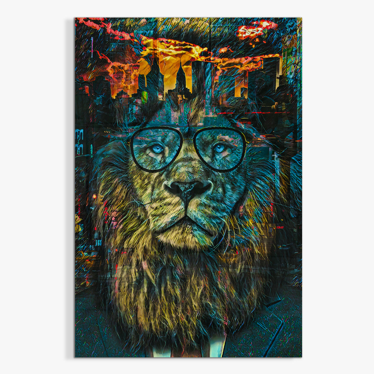 NYC Business Lion Acrylic Print - Thedopeart