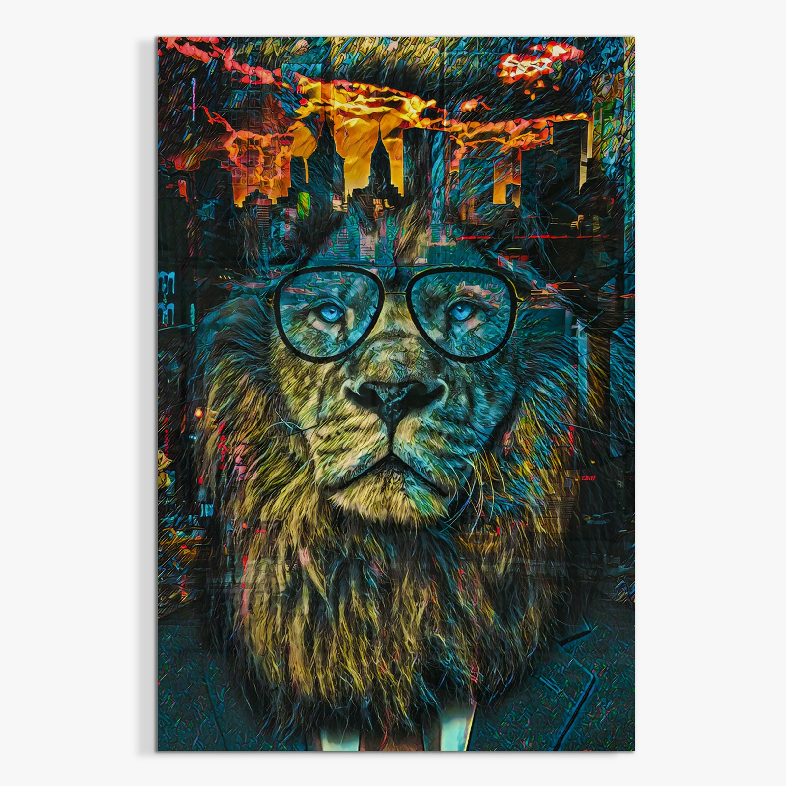 NYC Business Lion Acrylic Print - Thedopeart
