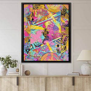 Pink Money Poker Ace - Thedopeart Canvas