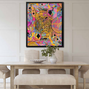 Pink Money Poker Jack - Thedopeart Canvas