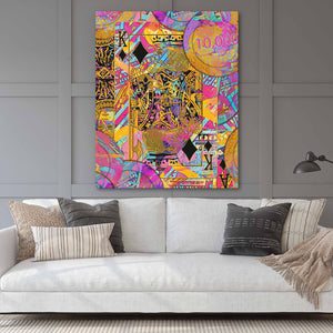 Pink Money Poker King - Thedopeart Canvas