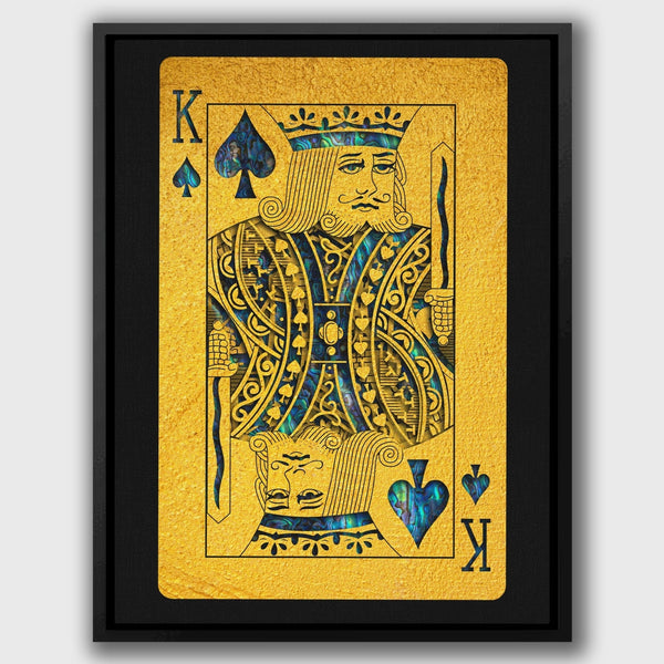 Abalone King of Spades Card - Poker Playing Card Art - Thedopeart