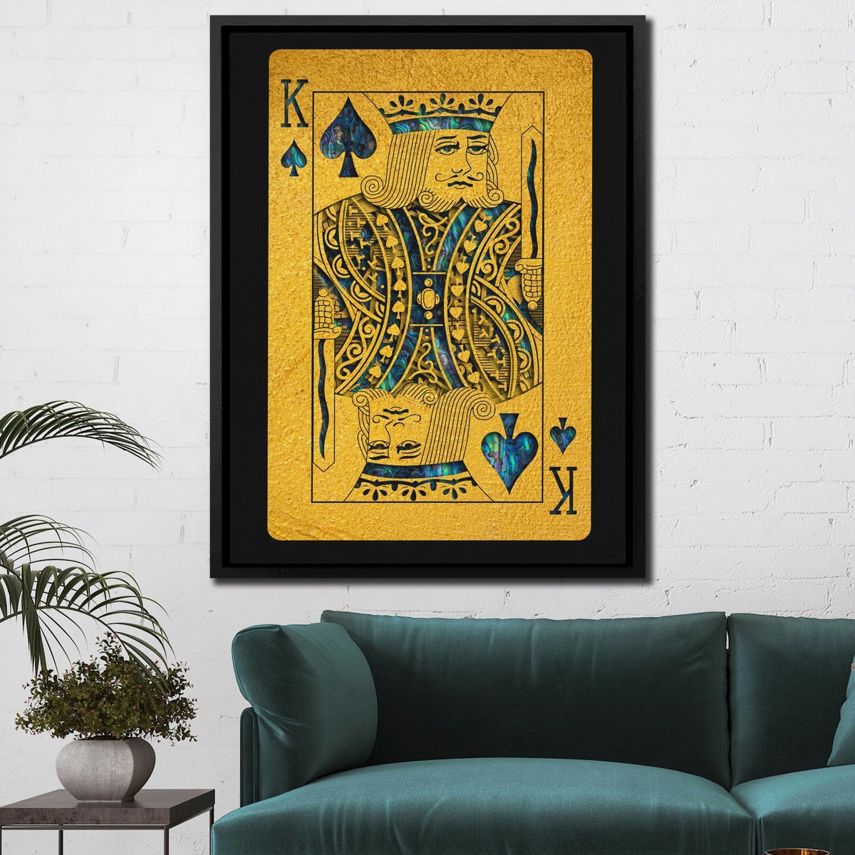Abalone King of Spades - Thedopeart Canvas