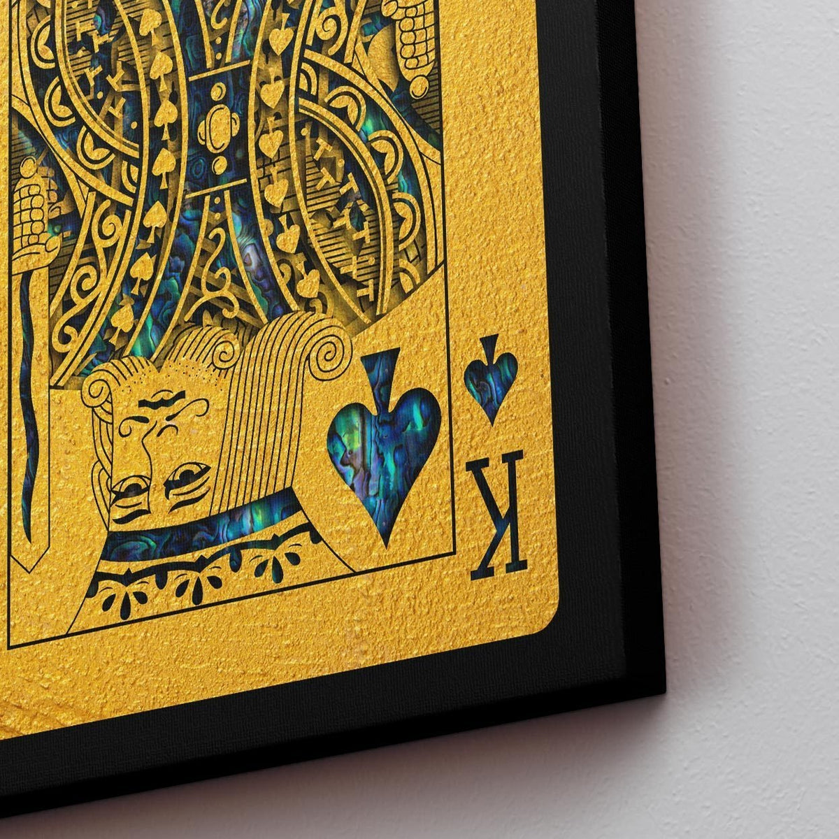 Abalone King of Spades - Thedopeart Canvas