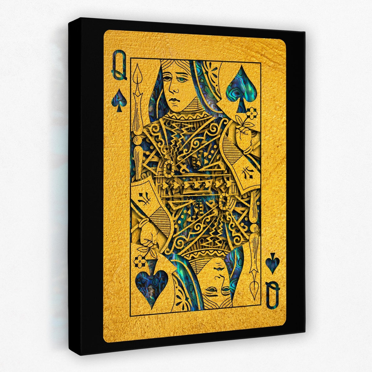 Abalone Queen of Spades - Thedopeart Canvas
