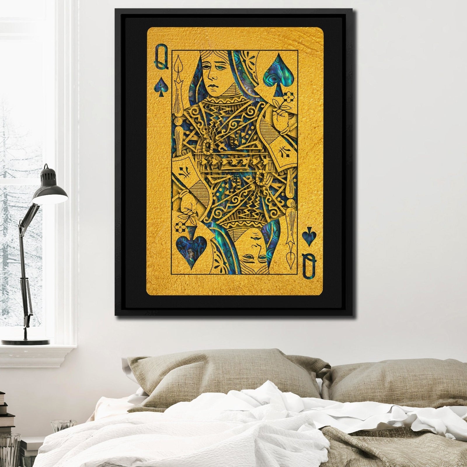 Abalone Queen of Spades - Thedopeart Canvas