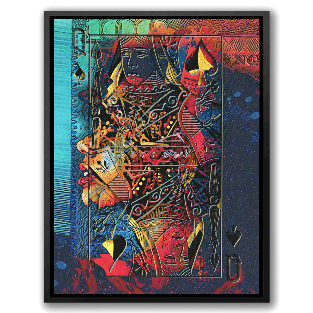 All Seeing Queen of Spades - Thedopeart Canvas