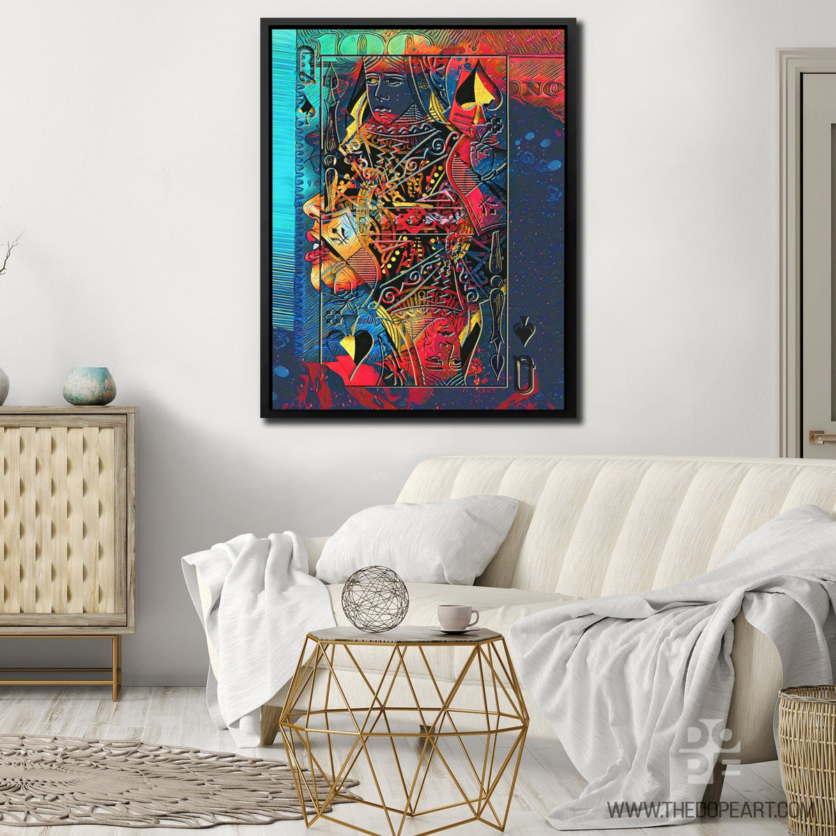 All Seeing Queen of Spades - Thedopeart Canvas