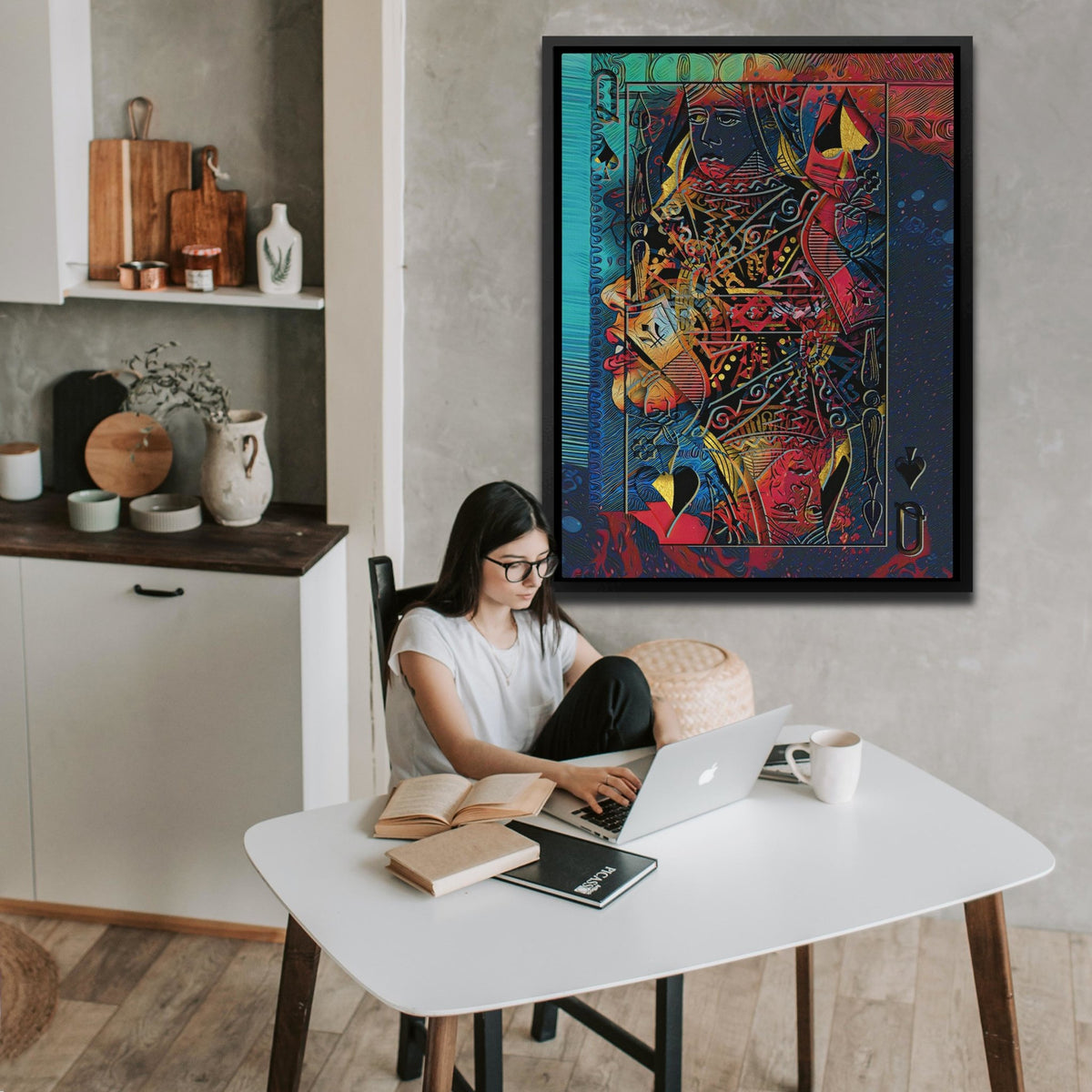 All Seeing Queen of Spades - Thedopeart Canvas