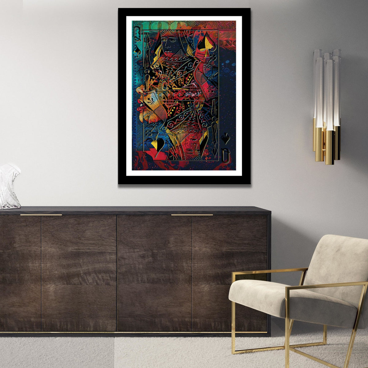 All Seeing Queen Semi-gloss Print - Thedopeart Prints