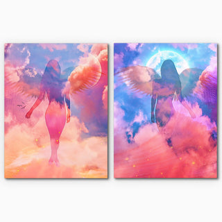 An Angel's Reflection - 2x 12x16 / Canvas Wrap ― 1.25" (No Frame)