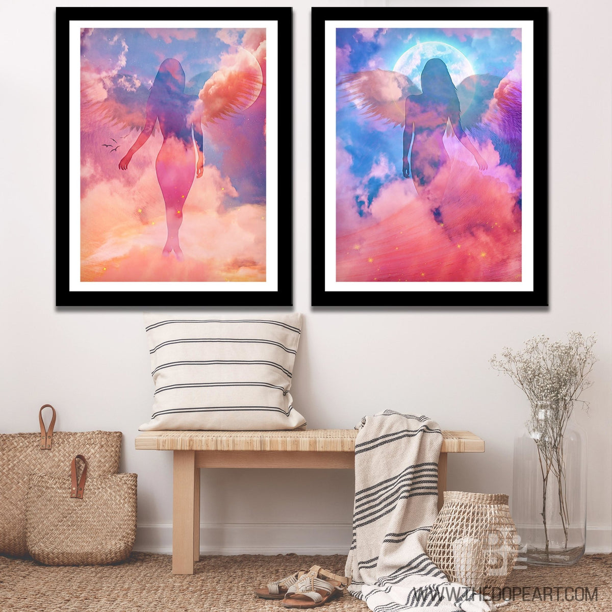 An Angel's Reflection Semi-Gloss Prints - Thedopeart Prints