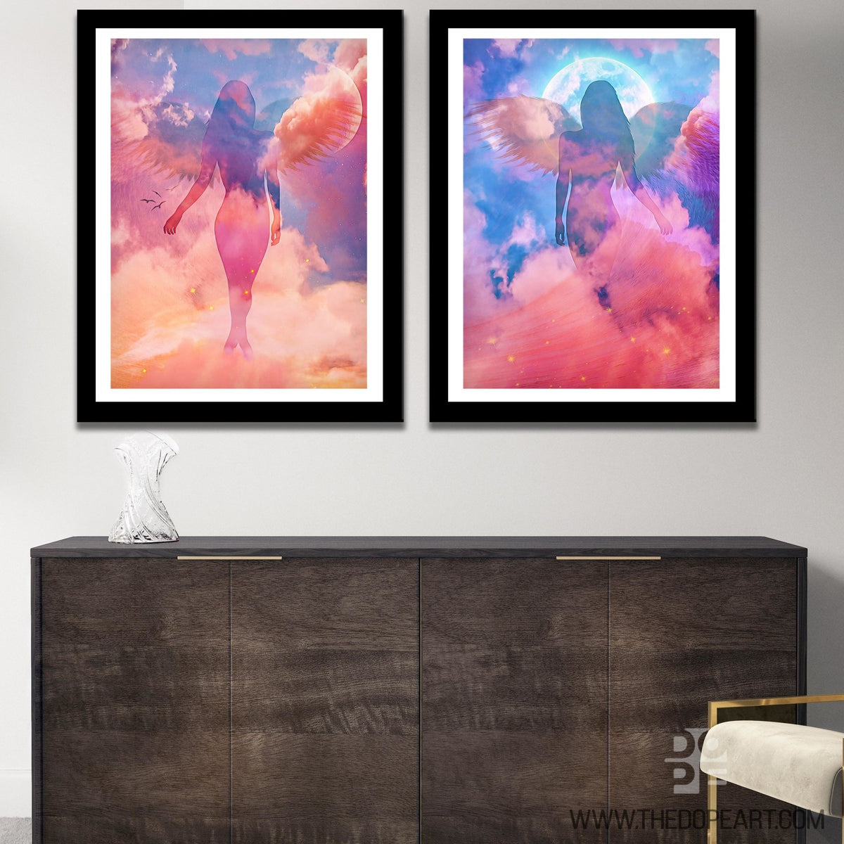 An Angel's Reflection Semi-Gloss Prints - Thedopeart Prints