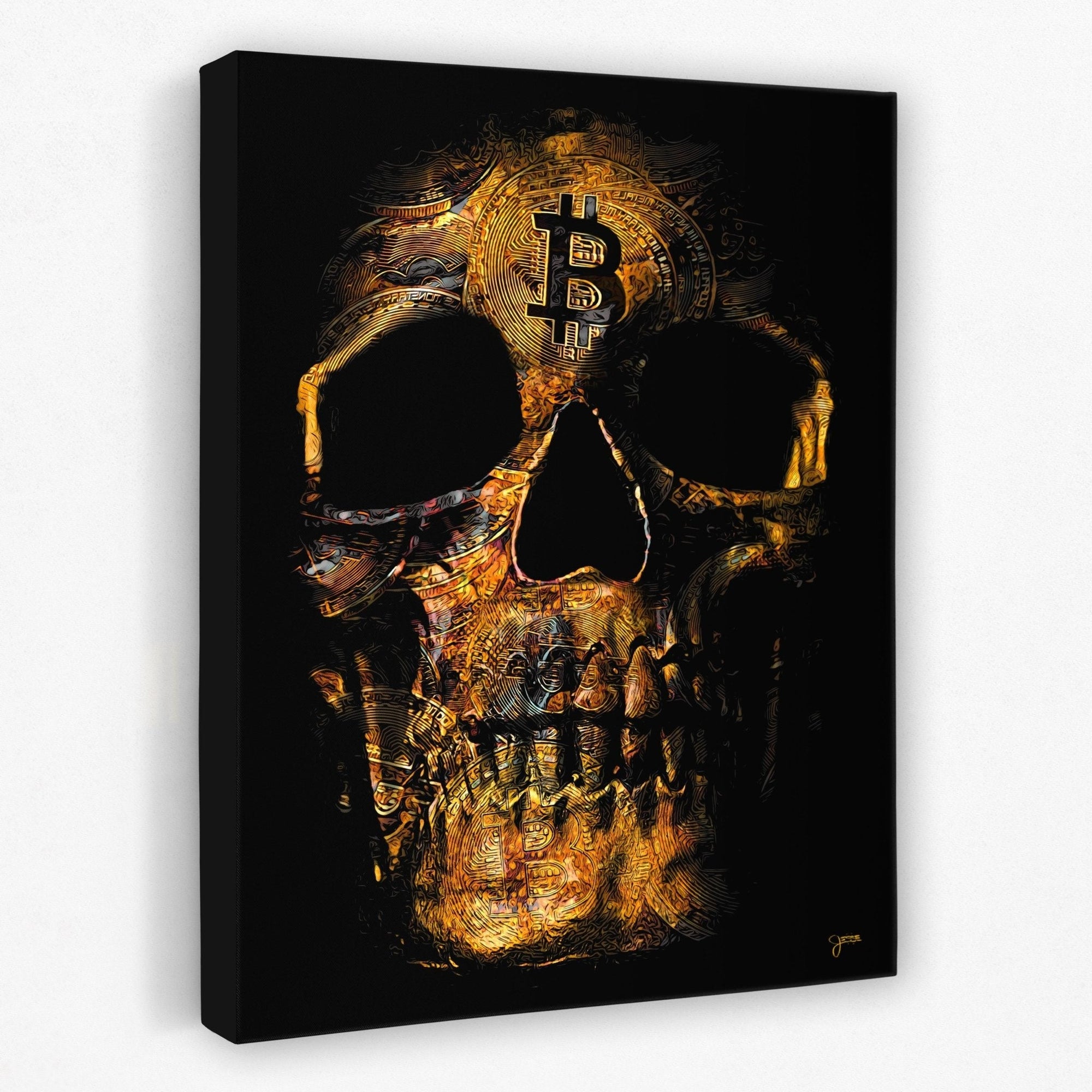 Bitcoin $kull - Thedopeart Canvas